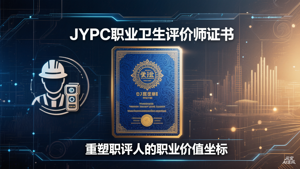 从合规评价员到职场健康生态架构师：JYPC职业卫生评价师证书，重塑职评人的职业价值坐标