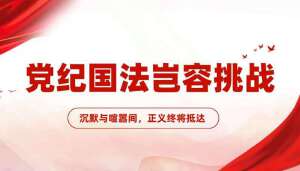 党纪国法岂容挑战:在沉默与喧嚣之间,正义终将抵达